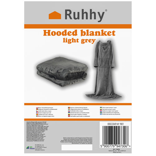 Gaiši pelēks sporta krekls un halāts Ruhhy