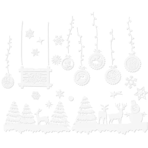 Ziemassvētku logu uzlīmes Ruhhy