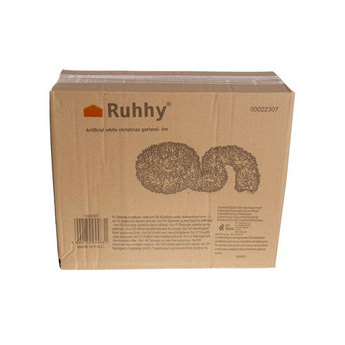 Ziemassvētku eglītes virtene - balta 6m Ruhhy