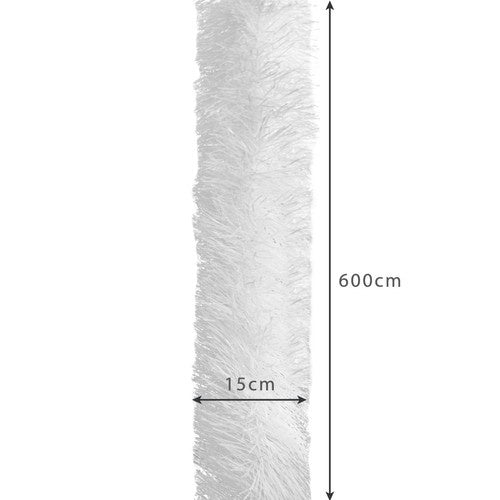 Ziemassvētku eglītes virtene - balta 6m Ruhhy