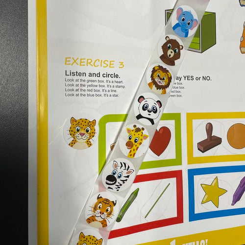 Motivējošas uzlīmes - 500 gabalu rullis Kruzzel