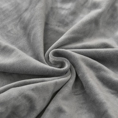 Krēsla pārvalks - pelēks samts Ruhhy