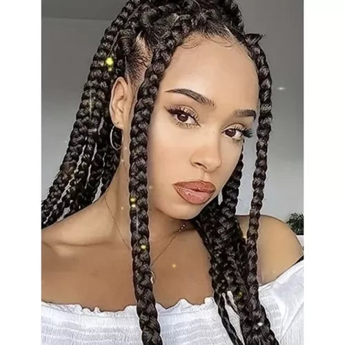 Sintētiskās matu bizes brūnas Soulima