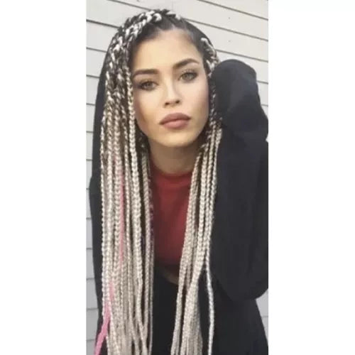 Sintētiskās matu bizes blondas Soulima