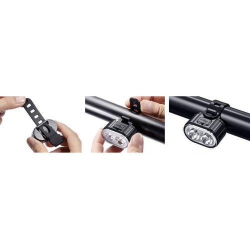 Velosipēda lampa + aizmugurējais lukturis Trizand