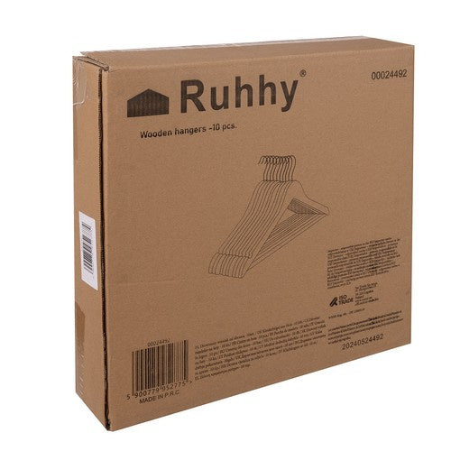 Drēbju pakaramais 10 gab. - Koka Ruhhy