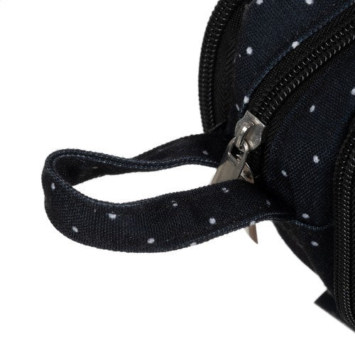 Trīskārši salokāms zīmuļu maciņš - melns Maaleo