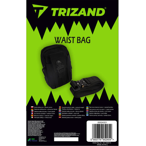 Taktiskā jostas soma + josta, melna Trizand