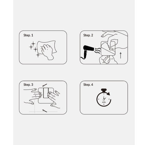 Pašlīmējošs pakaramais - 4 gabalu komplekts Ruhhy