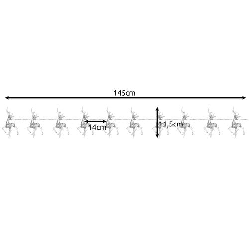 Ziemassvētku gaismiņas - ziemeļbriedis Ruhhy