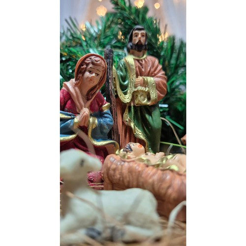 Ziemassvētku figūriņas Kristus dzimšanas ainai - 10 gabalu komplekts Ruhhy