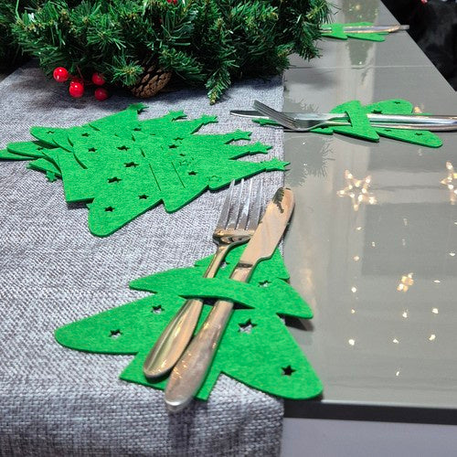 Galda piederumu maciņš - Ziemassvētku eglītes 12 gab. Ruhhy