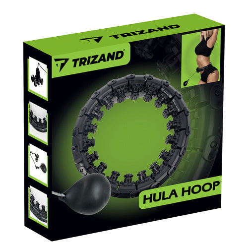 Hula hoop riņķis ar masieri un svaru Trizand