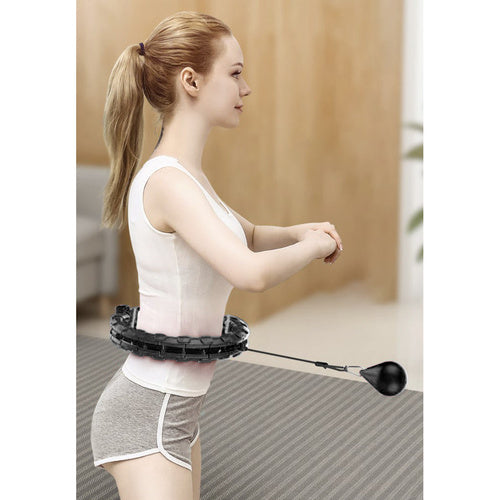 Hula hoop riņķis ar masieri un svaru Trizand