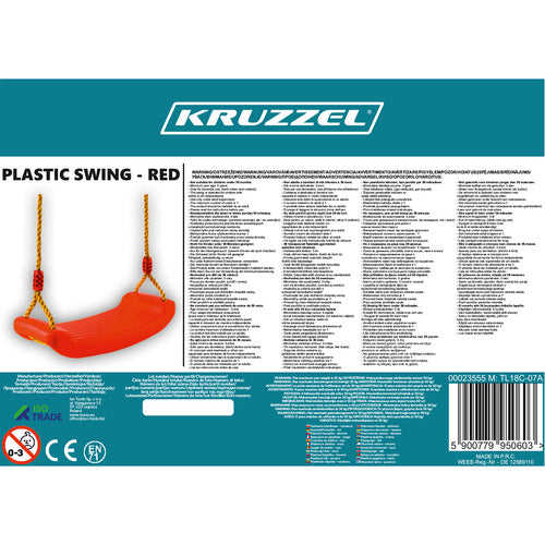 Plastmasas šūpoles - sarkanas