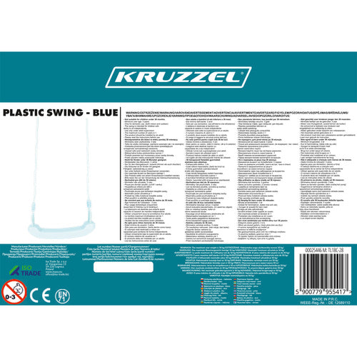 Plastmasas šūpoles - zilas