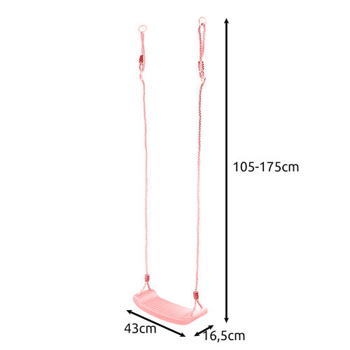 Plastmasas šūpoles - rozā