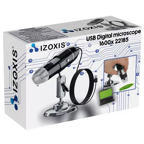 USB digitālais mikroskops 1600x Izoxis