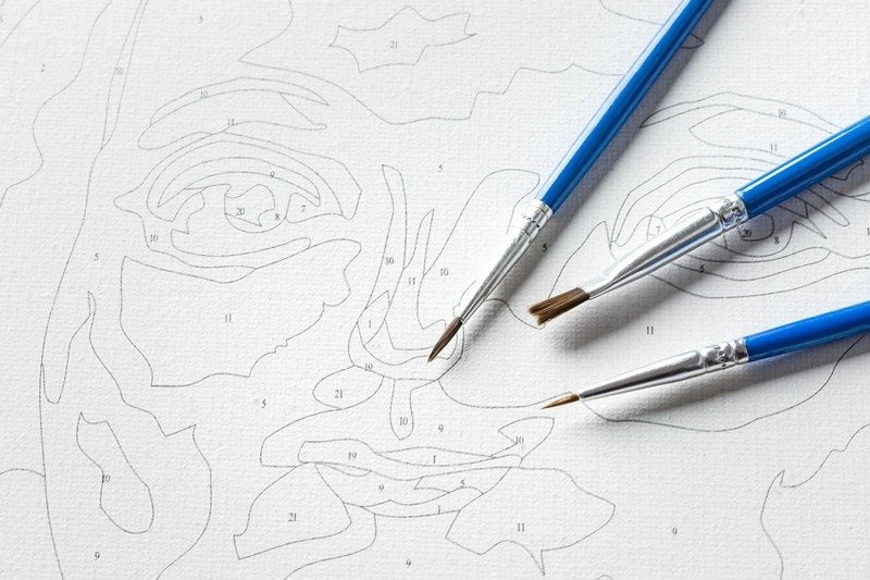 Resnā Mona Liza - glezna pēc skaitļu komplekta