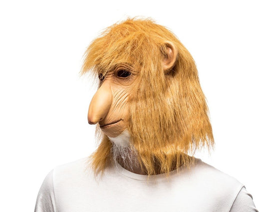 Pērtiķa maska ar garu degunu