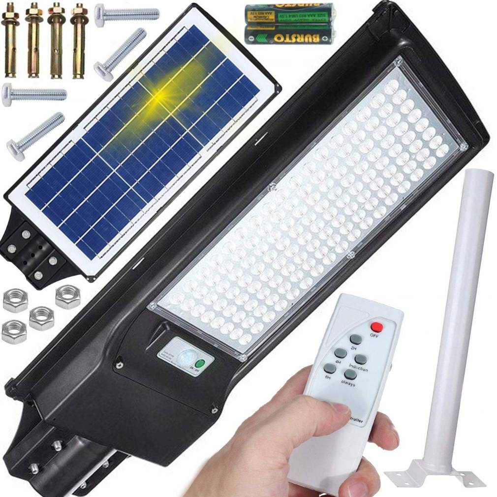 Dārza saules lampa ar kustības sensoru 200 W