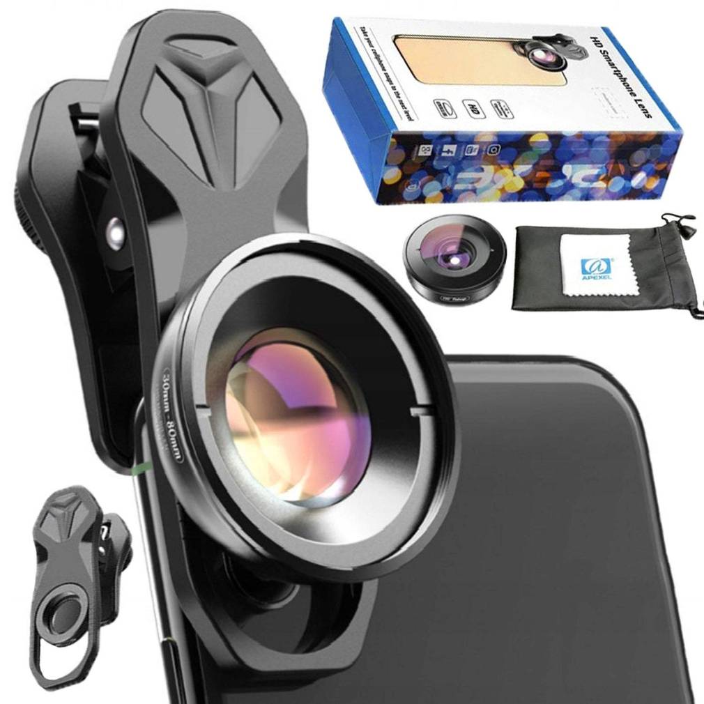 Objektīvu komplekts telefonam 100mm makro