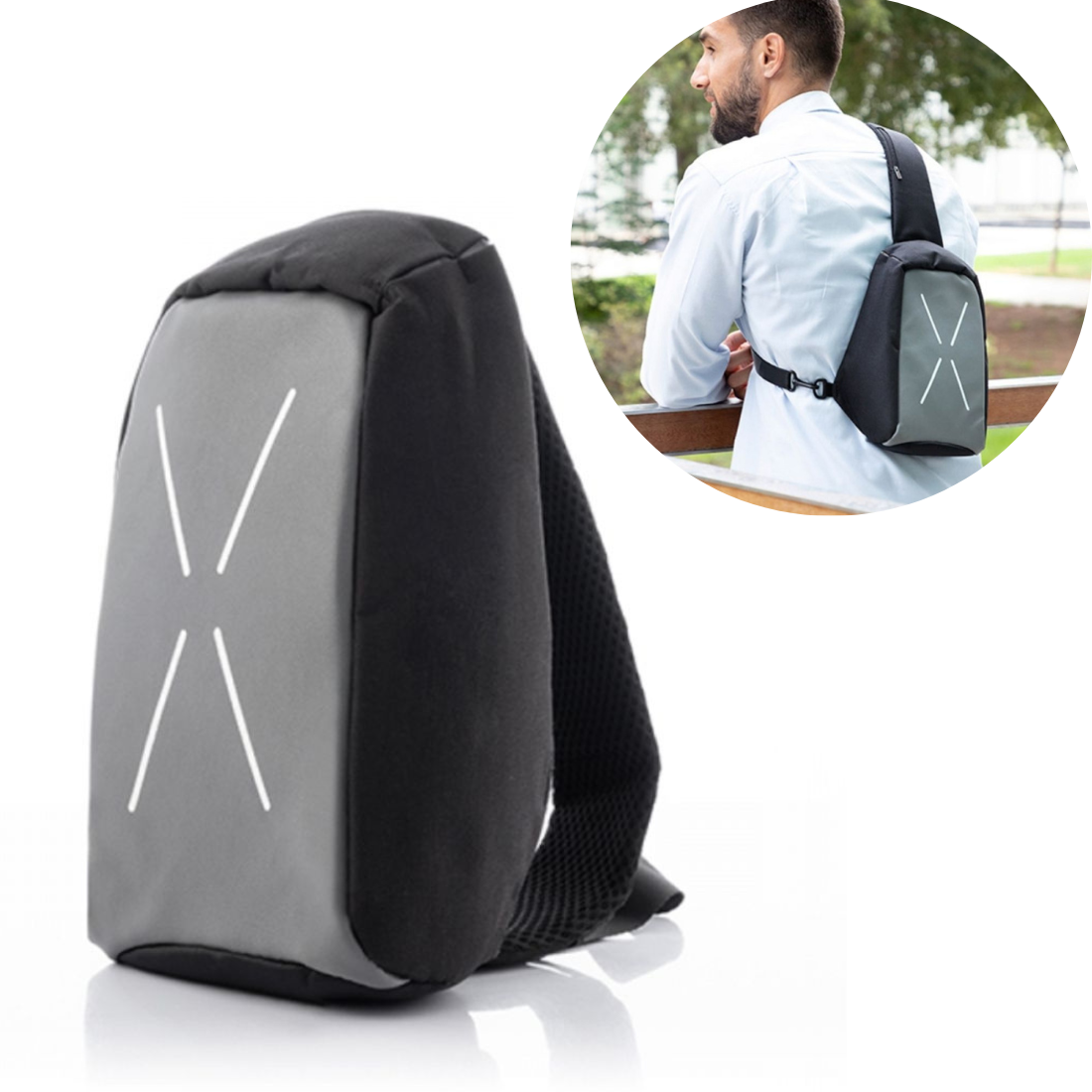 Pretzagļu soma pār plecu liekama