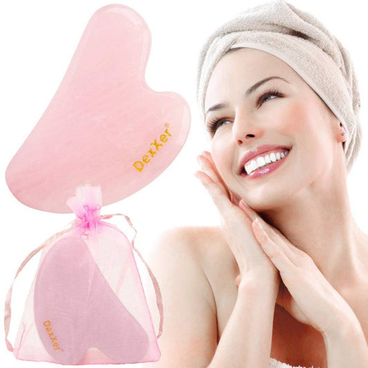 Gua Sha kvarca sejas masētājs, rozā