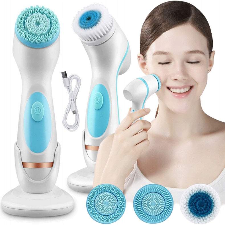Elektriskā rotējošā birstīte sejas tīrīšanai un masāžai