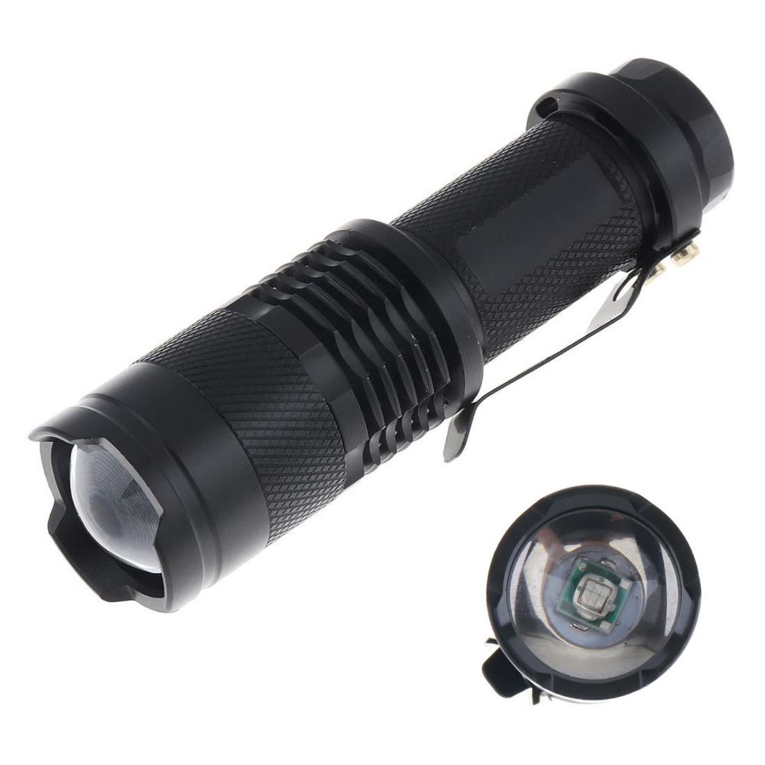 Lukturis LED taktiskais 280lm 220m ZOOM USB