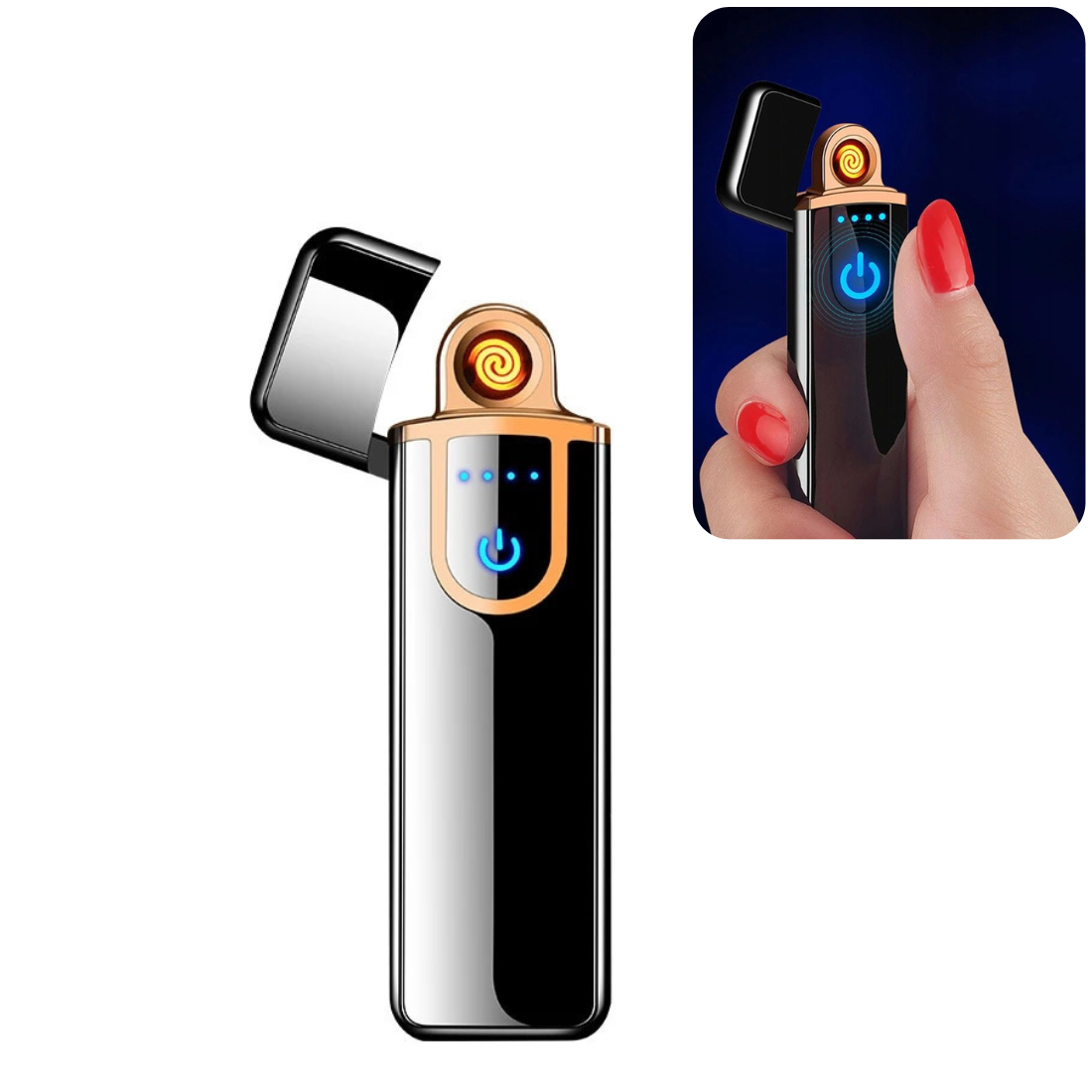 Elektriskās uzlādējamās USB šķiltavas