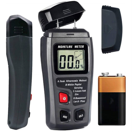 Koka mitruma mērītājs ar LCD displeju