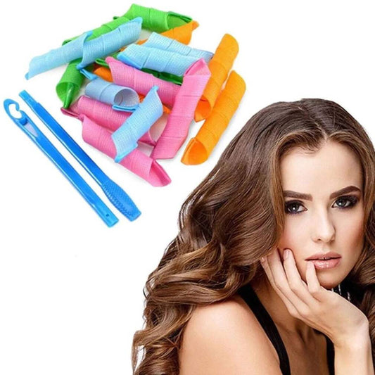 Matu ruļļi, matu veidošanas ruļļi elastīgie, bez karstuma