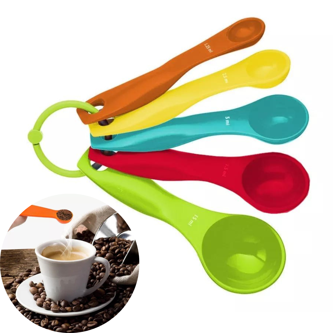 Virtuves mērkarotes 5 gab. komplekts