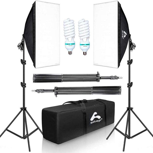 Lampas fotografēšanai softbox ar statīviem