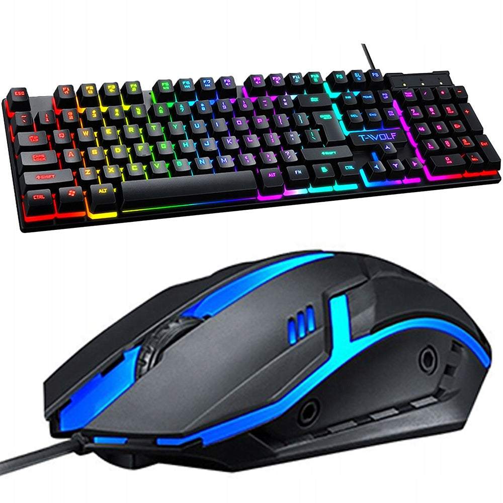 Klaviatūras un peles komplekts spēlēm RGB