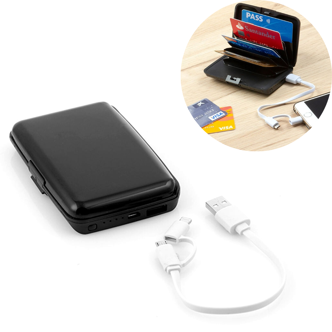 Maks ar RFID drošību un powerbanka funkciju