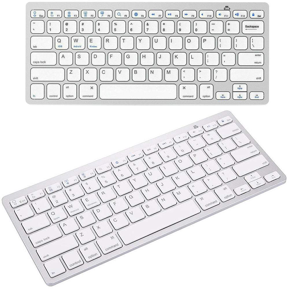 Bezvadu klaviatūra – plāna bluetooth tastatūra PC, MAC, iPad