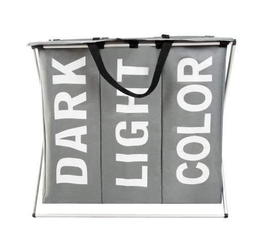 Veļas grozs ar 3 nodalījumiem