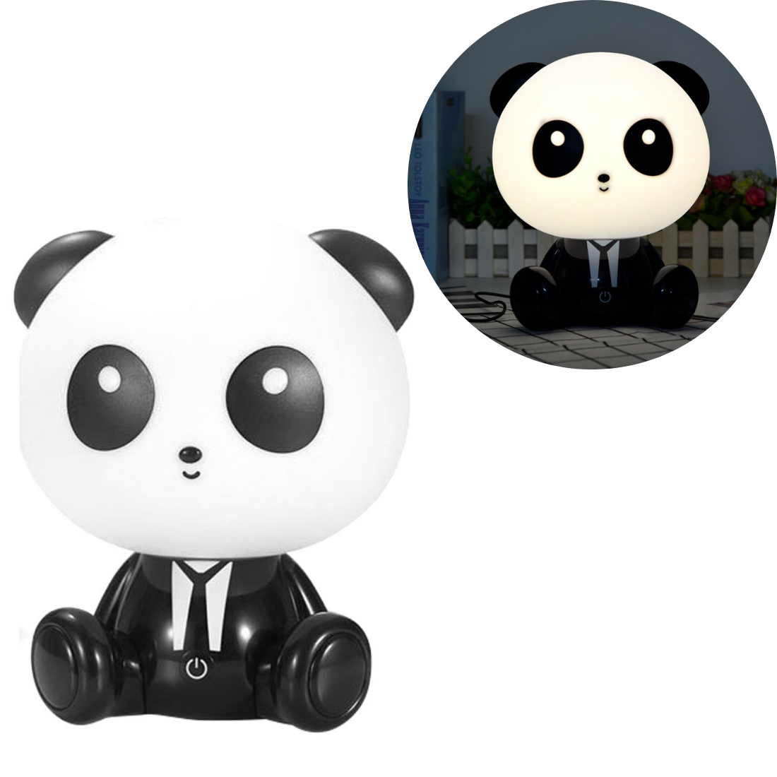 Nakts lampa panda bērniem
