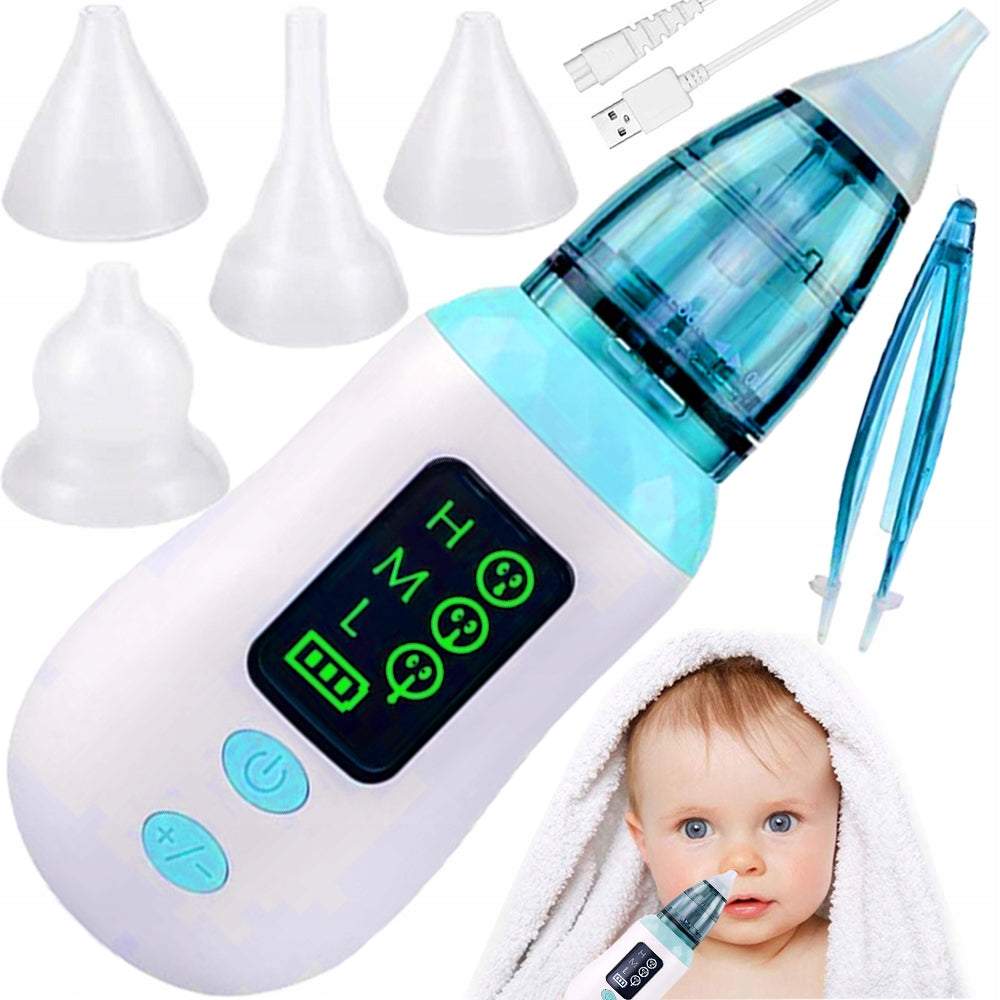 Elektriskais deguna un ausu aspirators ar ekrānu