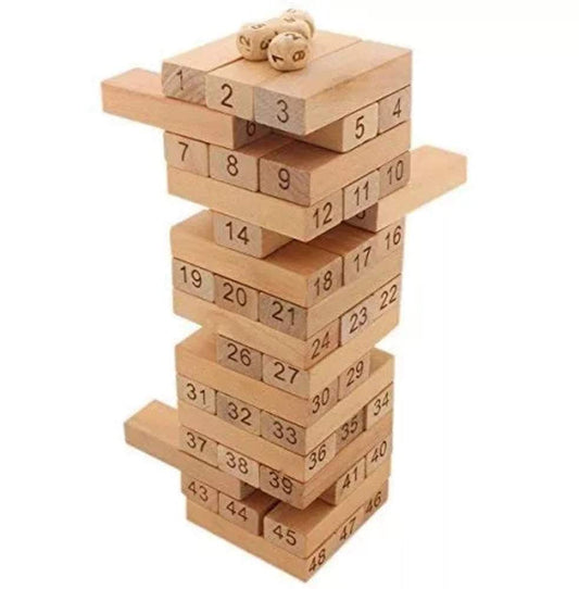 Jenga koka klucīšu tornis galda spēle