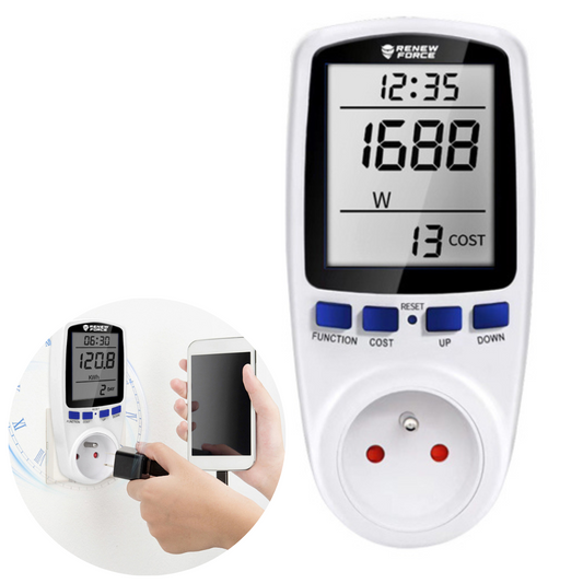 Gudrā kontaktligzda, enerģijas patēriņa mērītājs ar programmējamu laiku