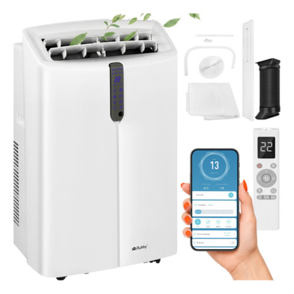 Mobilais kondicionieris 12000 BTU 3.5kW WiFi  4-in-1 ar apsildi un sausināšanu
