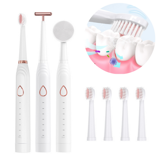 Elektriskā zobu birste 3iekš1, sejas birstīte un sejas masieris