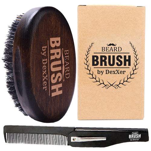 Komplekts bārdas kopšanai, ķemme un birste