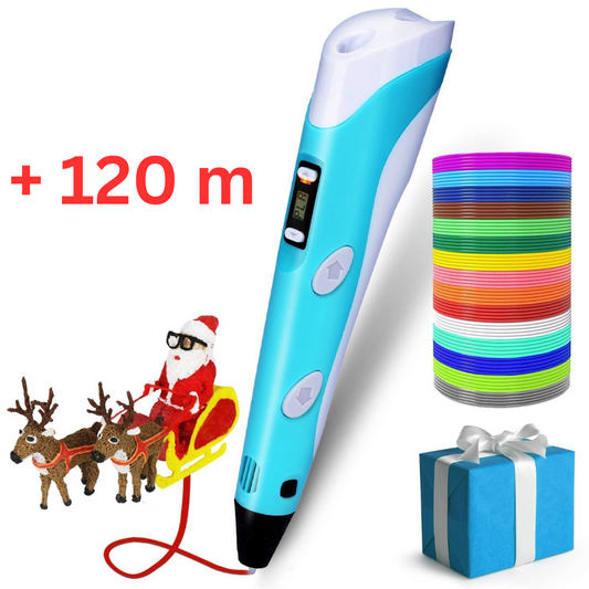 3D pildspalva + 120 metri krāsu un grāmata ar idejām