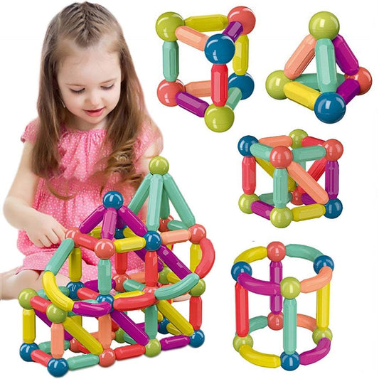 Magnētisko bloku komplekts 64 elementi