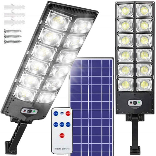 Āra lampa ar saules paneli 504 LED