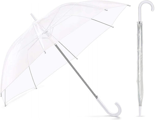 Caurspīdīgs lietussargs 105cm